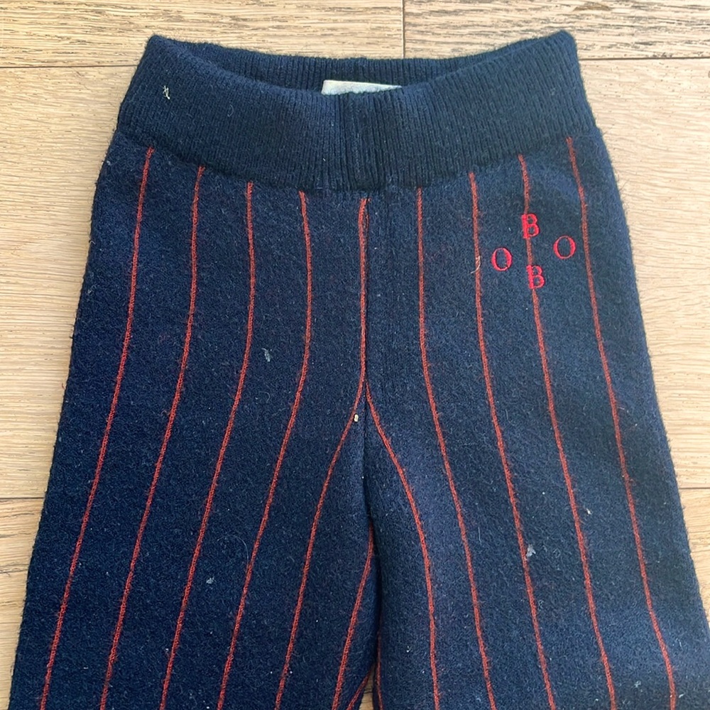 Bobo Choses Pinstripe Wool Trousers